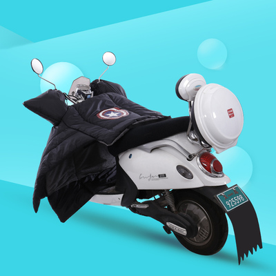 电动车挡风c被冬季分体式加绒加厚防水防雨防风罩电摩踏板摩托男