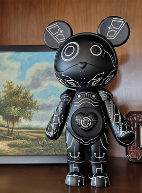 星际熊公仔摆件客厅电视柜现代雕塑样板房间酒店轻奢软装饰品摆设