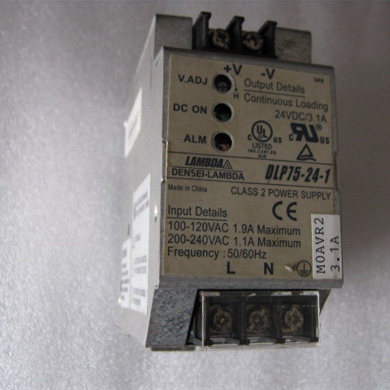 日本LAMBDA DLP75-24-1 24V 3.1A  进口导轨安装式开关电源