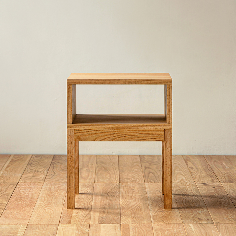 MUMO木墨 清简系列床头柜 红橡木樱桃木黑胡桃卧室 实木家具