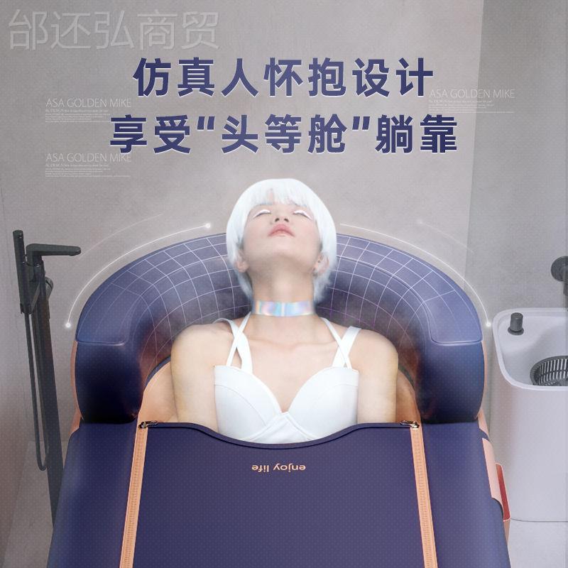 泡澡桶大人折叠缸浴洗澡充桶儿童气缸全浴身家WTM用沐浴桶婴儿游