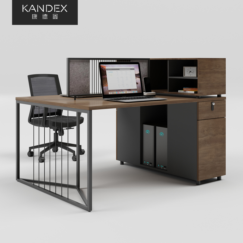 办公桌椅组合24/6人位简约现代屏风四人工位办公室职员财务电脑桌