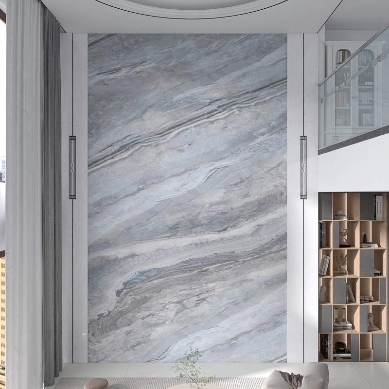 墙纸定制3d立体大理石纹电视背景墙壁纸客厅别墅挑高壁布玄关墙布