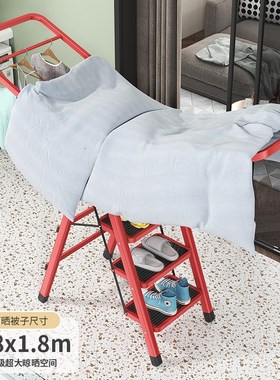 梯子晾衣架两用折叠室内室外多功能人字梯步梯安全加厚三四五步
