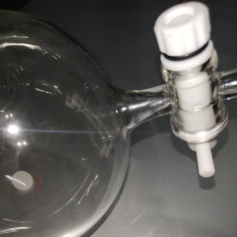 球形三口分液漏斗 多肽 玻璃烧瓶具四氟活塞m 定制