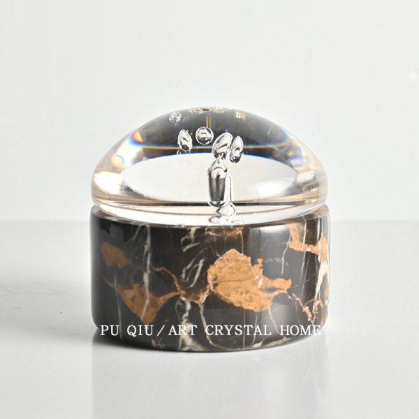 简约轻奢风大理石高级感香薰摆件家用客厅茶几桌面无火香薰散香器