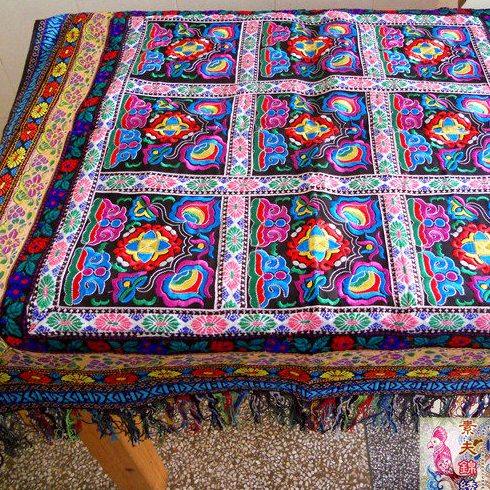 包邮云南丽江大理手织布桌布藏布 云南民族特色桌布盖巾茶几布