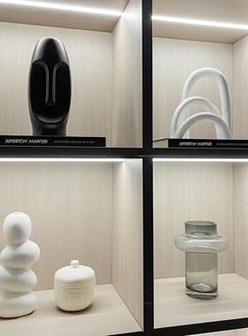 简约现代样板间家居软装饰品创意书柜摆件玻璃陶瓷工艺品ZH3657