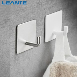 304不锈钢钩子免打孔粘胶强力承重厨房墙壁无痕免钉挂钩重物神器