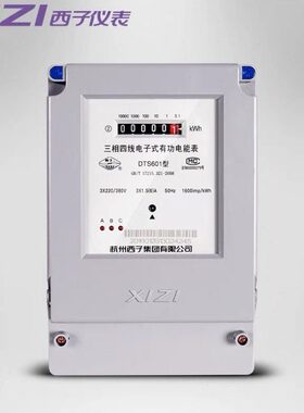 杭州西子三相四线电能表DTS601 6A40A60A80A100A