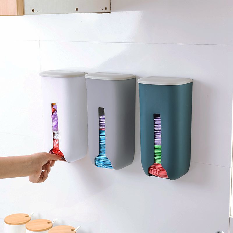 放塑料袋的收纳盒子m厨房壁挂大容量抽取式垃圾袋整理盒储物盒神