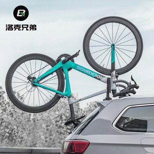 洛克兄弟车顶架吸盘式汽车携车架车载山地公路车倒装自行车架支架