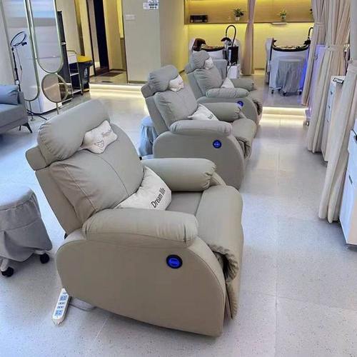 理发店电动放倒椅家用懒人沙发养发馆修面椅美容美甲椅头疗养发椅