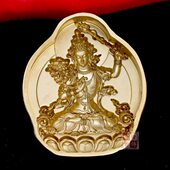 铭俊饰品绿度母文殊菩萨擦擦模具黄铜佛擦擦泥擦擦摆件精品收藏