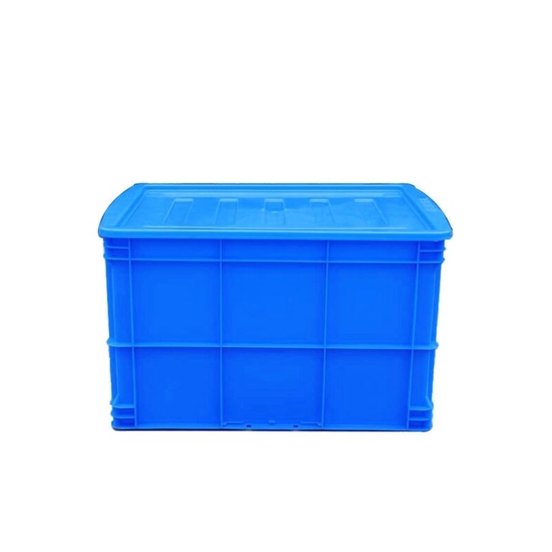 震迪加厚周转箱含盖水产运输筐塑料胶盒547K*415*330K583