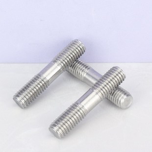 304不锈钢双头螺丝螺杆 两头牙螺纹杆牙棒国标M6M8M10 丝杆螺栓