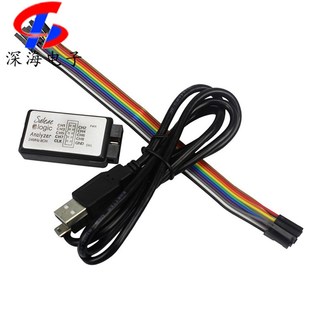 8CH 24M 逻辑分析仪24M 8通道 支持1.1.16 USB 带缓冲 SALEAE