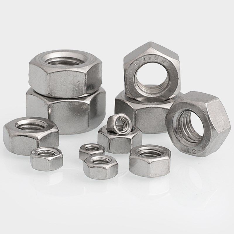 正宗304材质美制六角粗牙螺母英制细牙六角螺帽0#-80UNF 2#-56UNC