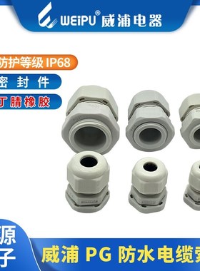 威浦WEIPU防水电缆索头PA807G防水接头 PG7-9-11-13-16-21-29-36