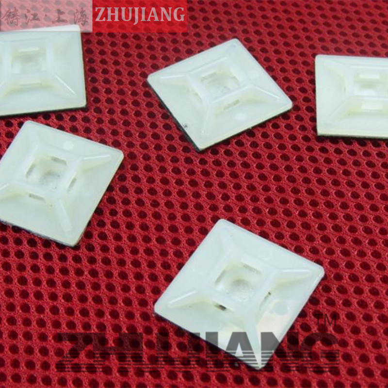 TM胶自粘贴式扎带固定座HS-100定位片12.5扎带吸盘 100只