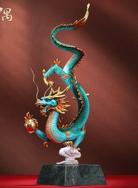 龙凤呈祥轻奢客厅玄关室寓意好装饰品开业乔迁送