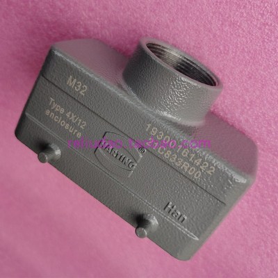 HARTING连接器19300161422上壳HAN-16B-HTE-M32顶出线原装全新品