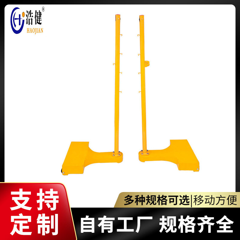铸铁羽毛球柱户外比赛实心铸铁60公斤羽毛球架便携式羽毛球网架