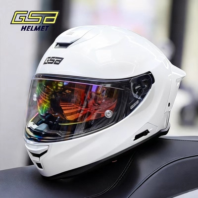 GSB T80摩托车头盔男女款全覆式双镜片机车安全赛车四季骑行全盔