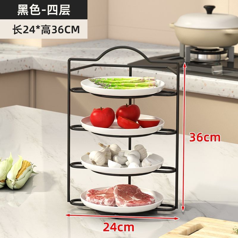 备菜置物架台面多l功能火锅配菜收纳架落地厨房手提多层餐盘收纳
