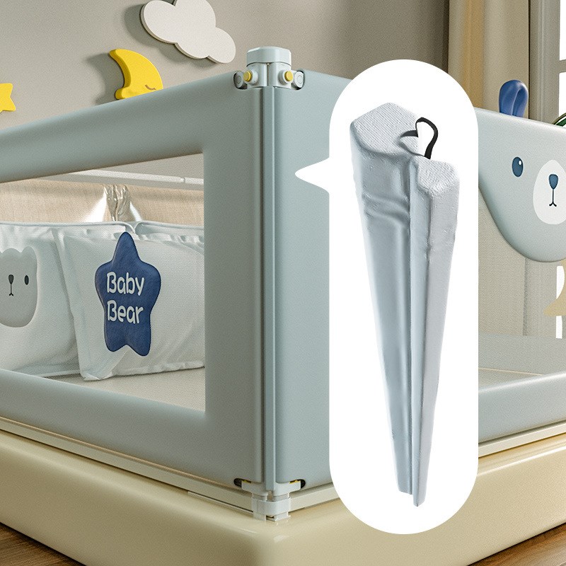 床围栏宝宝儿童防摔床上挡板防夹缝棉杆床K头固定杆婴儿床护栏配