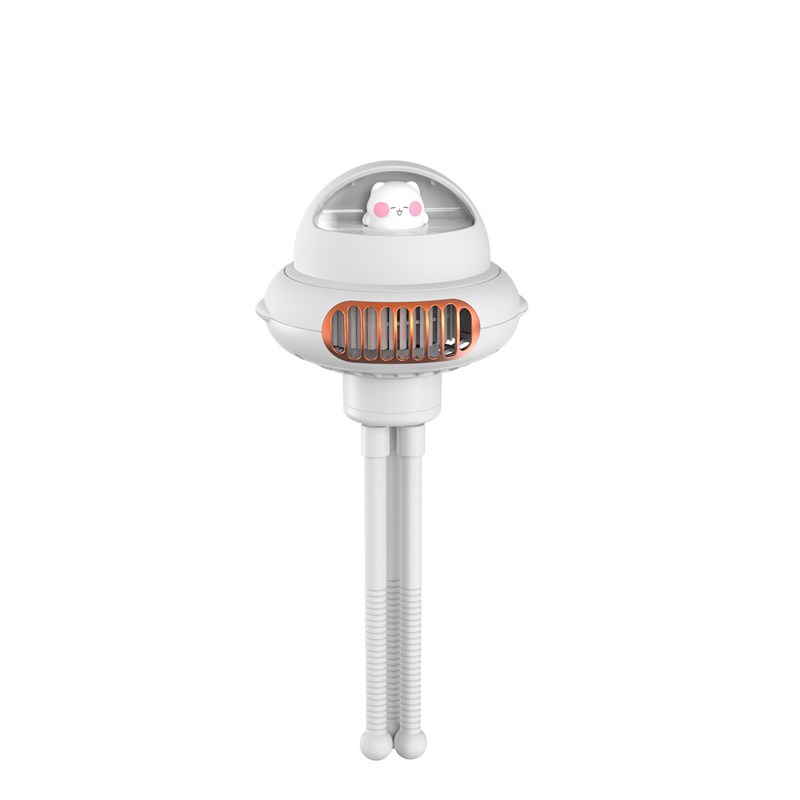 驱蚊摇头婴儿车风扇无叶宝宝推车桌面儿童小风扇S便携床上充电风