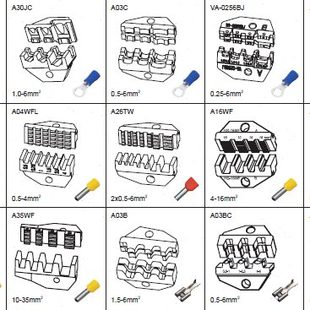 钳口 电动/气动端子机压接钳口 压线钳钳口 模具 端子压线钳口