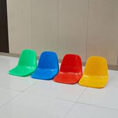 食堂餐桌配件玻璃钢椅面塑料圆凳面看台真空椅面塑料靠背椅子面