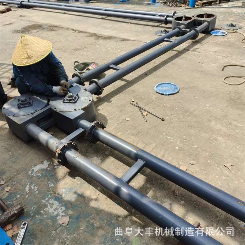 碳粉管链提升机 Z型直角转弯管链输送机 耐磨盘片管链上料机