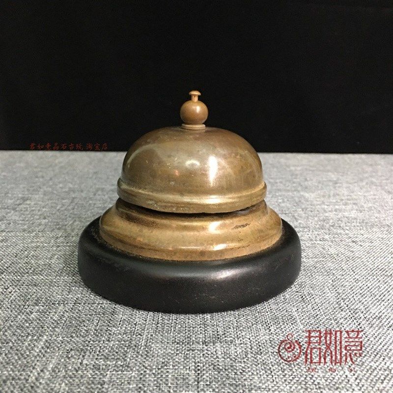 仿古物件老式吧台铃铛按铃铜铃铛古朴叫餐铃上菜铃清脆传唤铃收藏