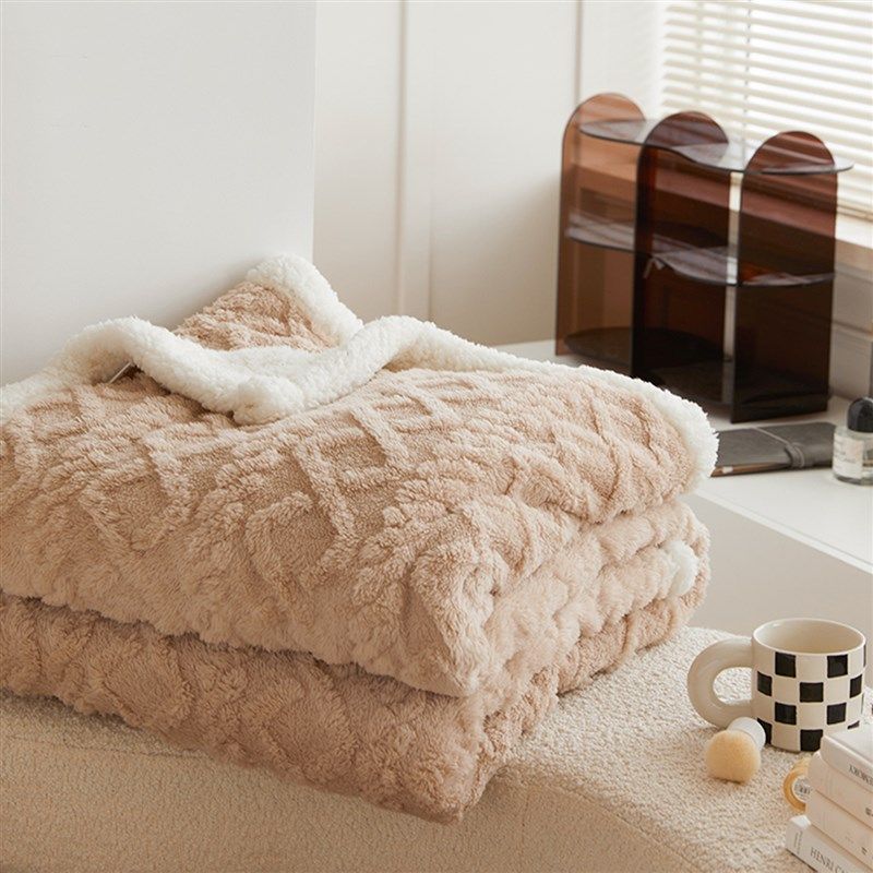 被子盖毯冬季加厚保暖办公室午睡羊羔绒床上用午休宿舍简约毯子,清洗/食品/商业设备,洗车机,淘宝优惠券,粉丝福利购,淘宝优惠卷