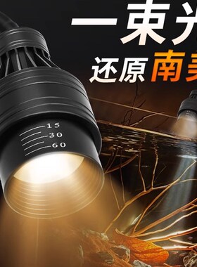 南美缸射灯鱼缸造景照明专用led灯防水超亮古法观赏水草夹全光谱