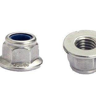 M4M5M6M8M10 尼帽 304不锈钢法兰尼龙锁紧螺母 自锁螺帽