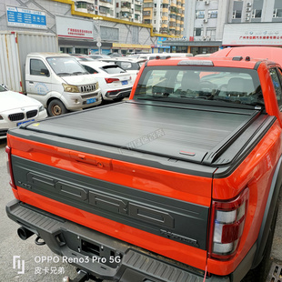 进口皮卡坦途猛禽F150配件尾箱铝合金电动卷帘盖电动平盖无线遥控