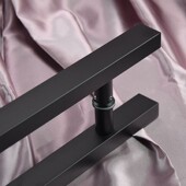 实木门黑色把手对装 1米不锈钢方管玻璃门拉手 大扶手