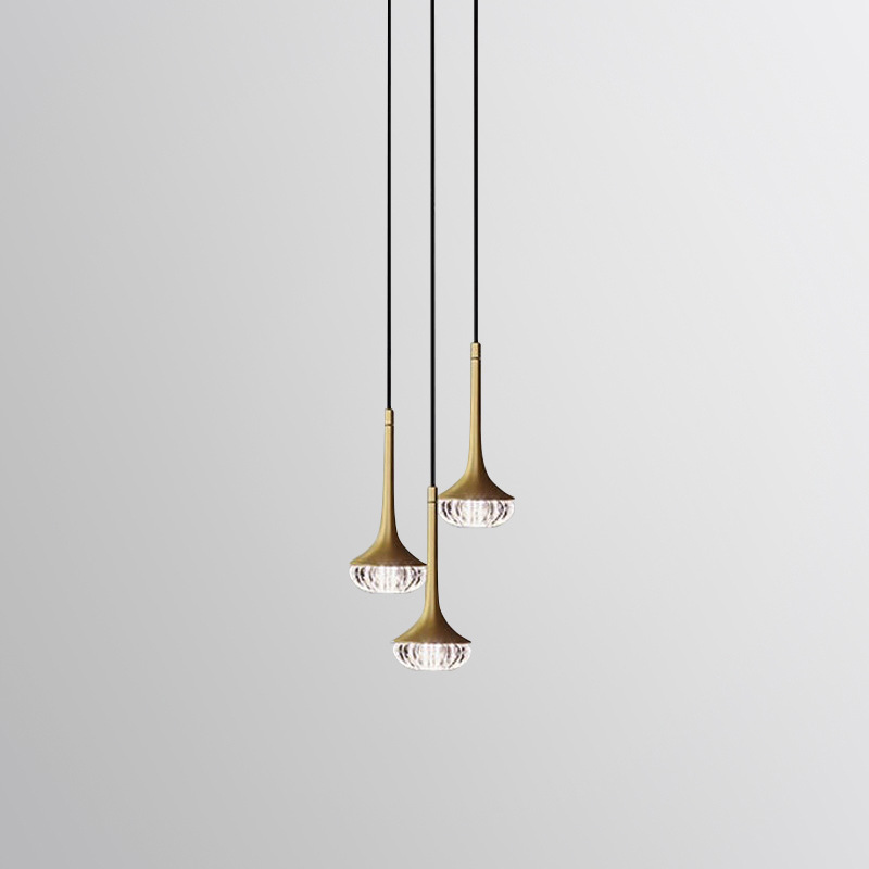 北欧简约客厅卧室床头灯后现代设计师酒店样板房玻璃网红艺术吊灯