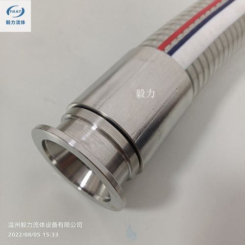 PVC透明钢丝软管工业级真空塑料管KF2540不锈钢快装扣压接头总成