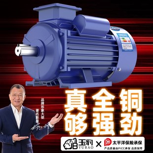 2.2 1.5 3KW高速异步电动机 1.1 单相电机220V纯铜线小型两相0.75