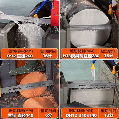双金属带锯条切割铝型材钢筋硬质合金带锯锯条带锯床锯条3505小型