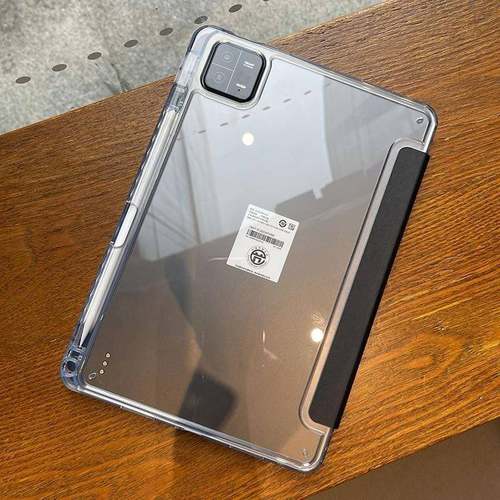 y折小米平板8保护套带笔槽适用小米pad6保护壳3折压克力7pro11.2防弯xiaomi5透明简约11寸矽胶防摔可旋转硬壳