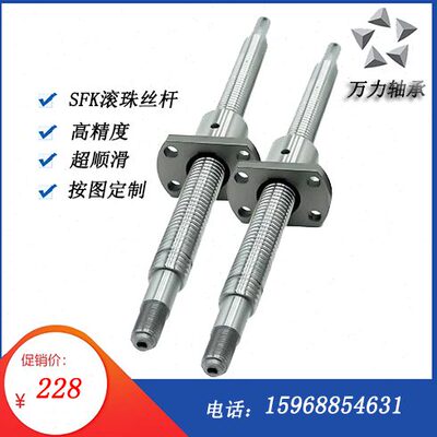 16精密微型滚珠丝杆SFK0601 0801 0802 1002 1004小丝杆1202 1402