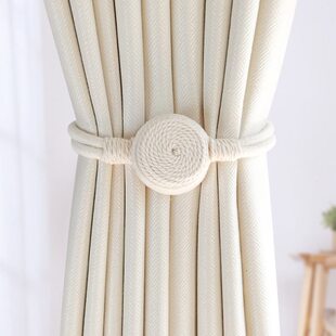 日式窗帘绑带一对装创意磁吸窗帘扣可爱捆绑扎束带纱帘收纳免钉扣