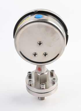 YN100BFML螺纹式防腐蚀全不锈钢隔膜压力表膜片316L重密度含粉末