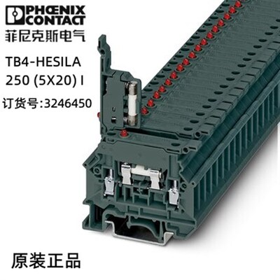 菲尼克斯接线保险丝端子欧式TB4-HESILA250(5*20)I  3246450 现货