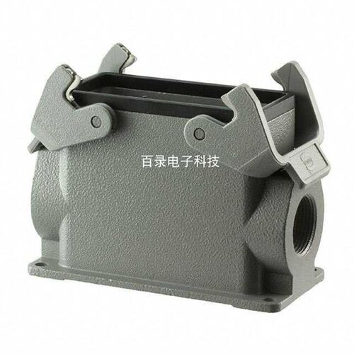 harting浩亭 19300160271 HAN 16B封底底座 哈丁重载连接器2xM25